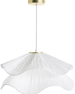 Lampadario PUNGWE Tessuto Bianco