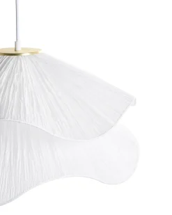 Lampadario PUNGWE Tessuto Bianco