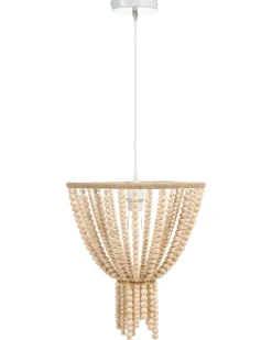 Lampadario PUSWELI Legno Marrone chiaro