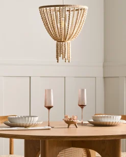 Lampadario PUSWELI Legno Marrone chiaro