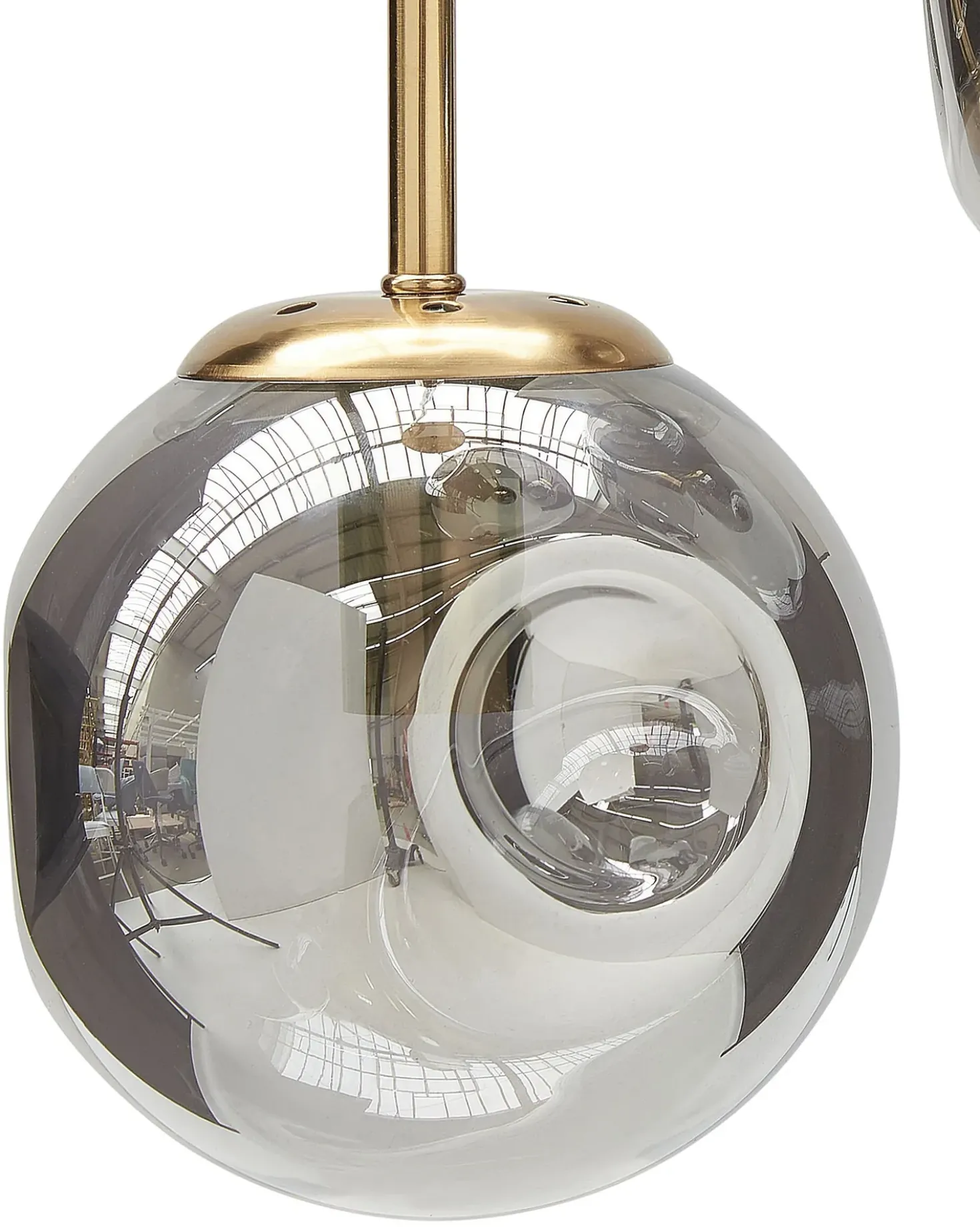 Lampadario RALFES Vetro Ottone