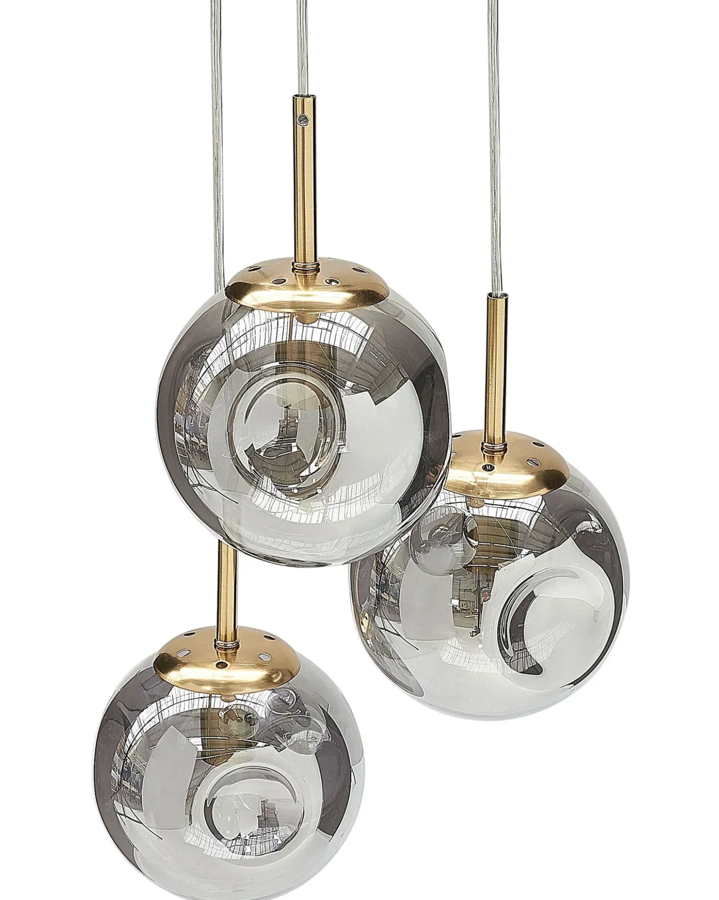 Lampadario RALFES Vetro Ottone