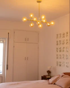 Lampadario RAMIS Metallo Oro