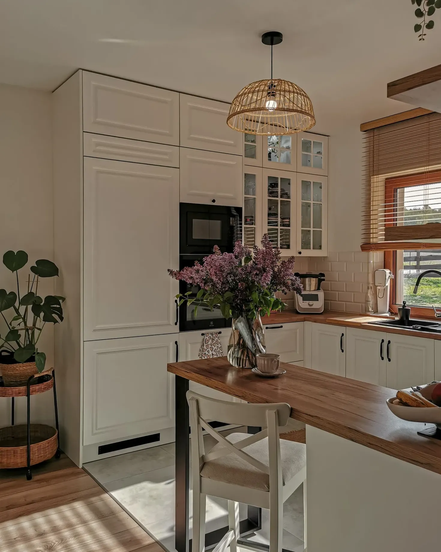 Lampadario RAVINE Rattan Naturale