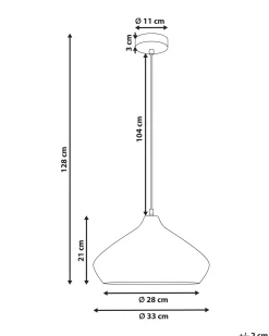 Lampadario RAWI Legno di mango Marrone chiaro