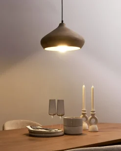 Lampadario RAWI Legno di mango Marrone chiaro