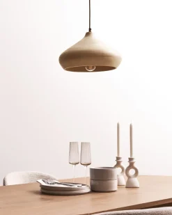 Lampadario RAWI Legno di mango Marrone chiaro