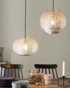 Lampadario REINE Metallo Argento