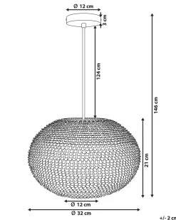 Lampadario REINE Metallo Argento