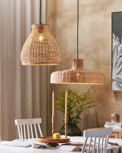 Lampadario SAKENI Rattan Naturale