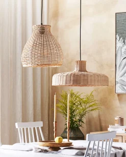 Lampadario SAKENI Rattan Naturale
