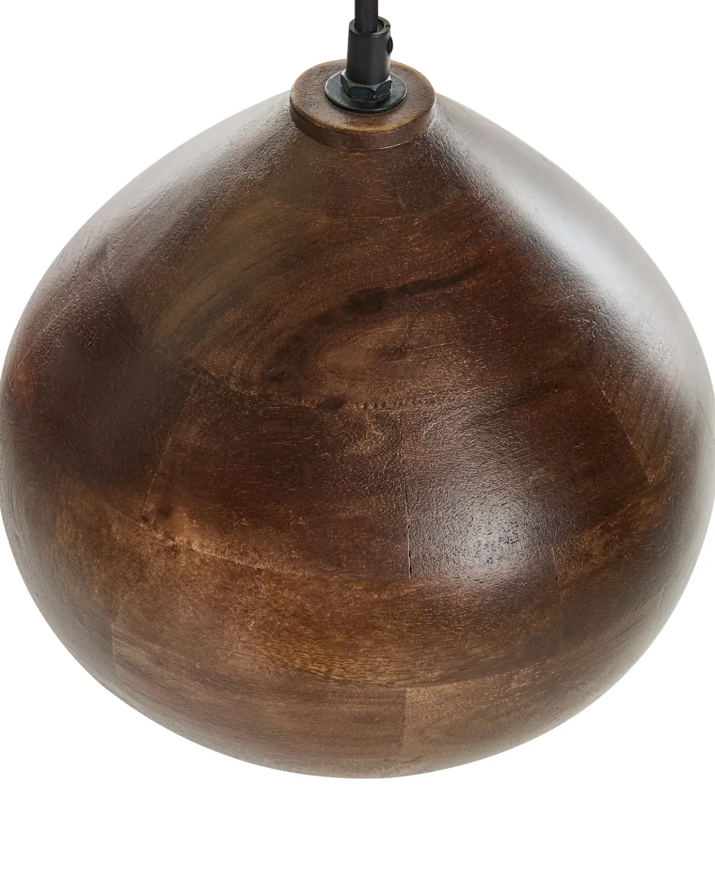 Lampadario SANYATI Legno di mango Marrone scuro