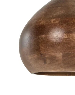 Lampadario SANYATI Legno di mango Marrone scuro