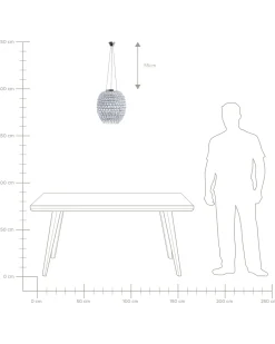 Lampadario SAUER Argento