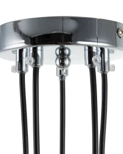 Lampadario SAVIO Metallo Marrone dorato Nero