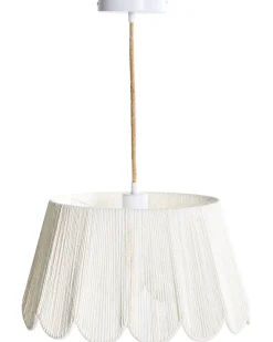 Lampadario SEBAKWE Corda di carta Beige chiaro
