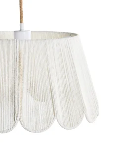 Lampadario SEBAKWE Corda di carta Beige chiaro