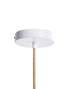 Lampadario SEBAKWE Corda di carta Beige chiaro