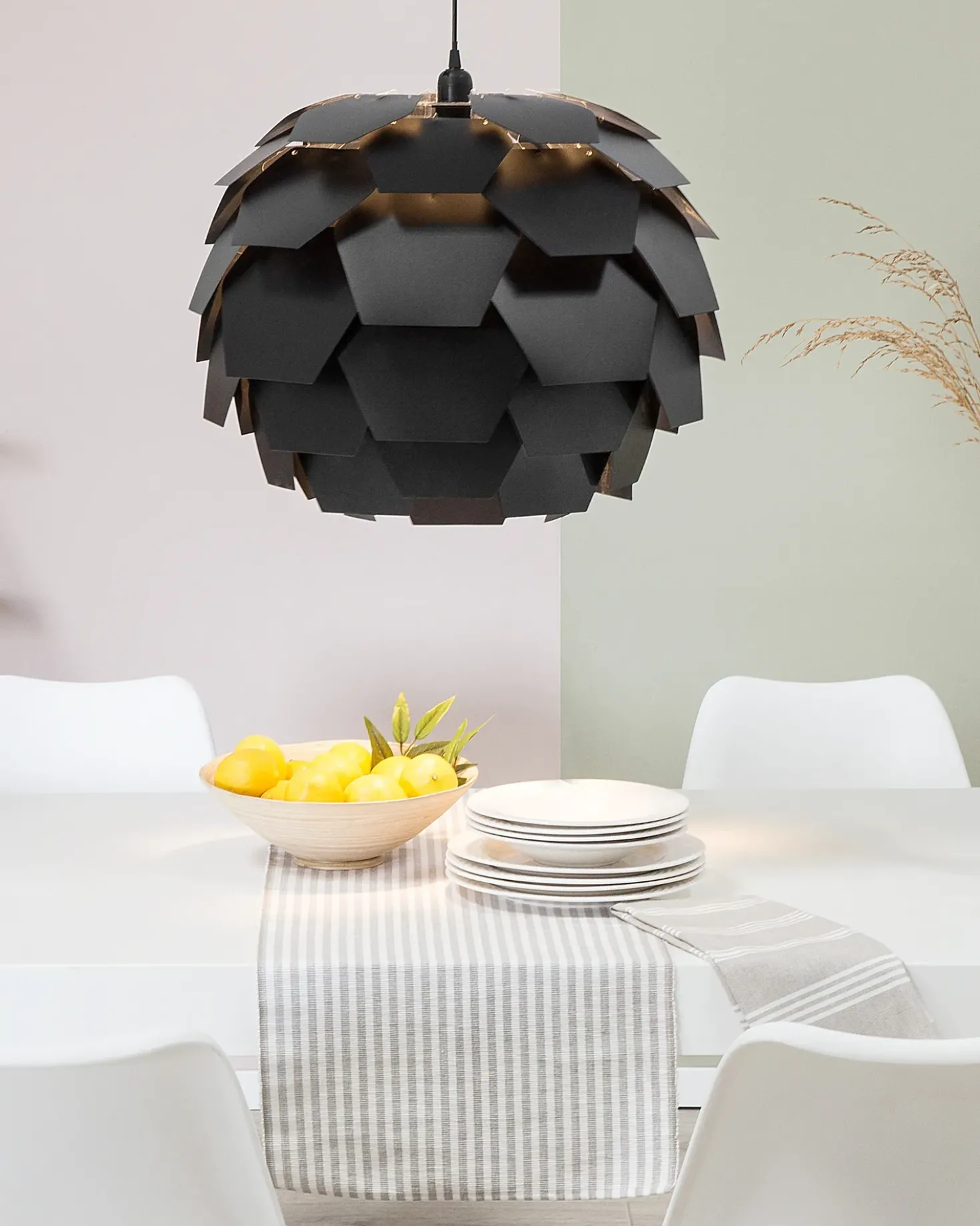 Lampadario SEGRE L Nero