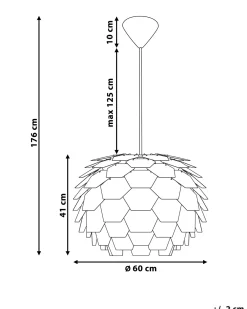 Lampadario SEGRE Rame