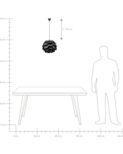 Lampadario SEGRE S Nero
