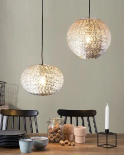Lampadario SEINE Metallo Argento