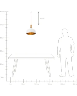 Lampadario SEPIK Metallo Bianco