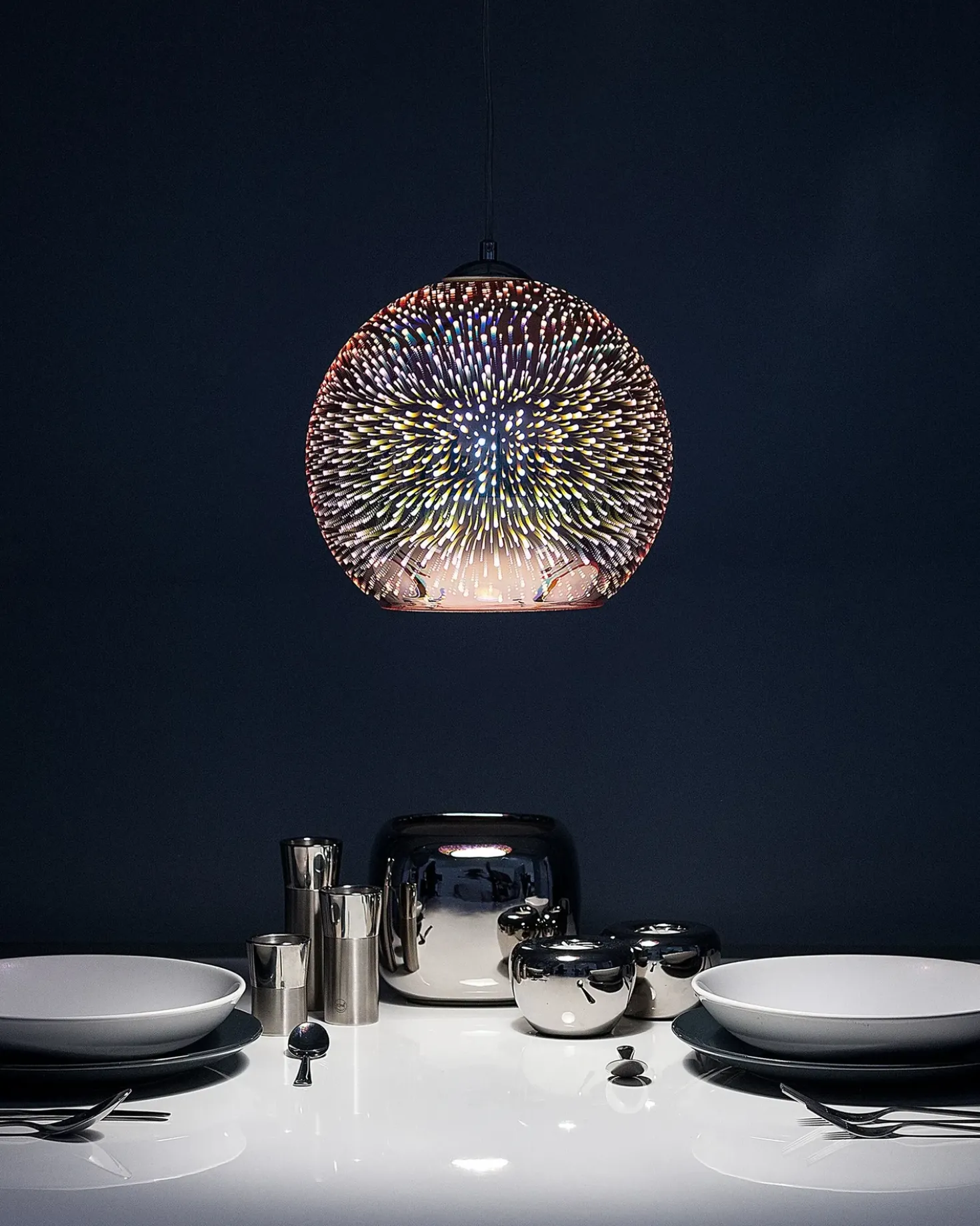 Lampadario SESSERA Vetro Rame