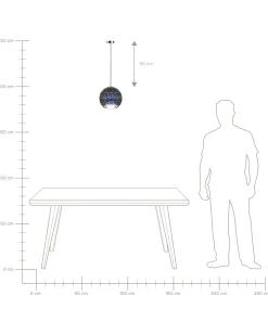 Lampadario SESSERA Vetro Argento