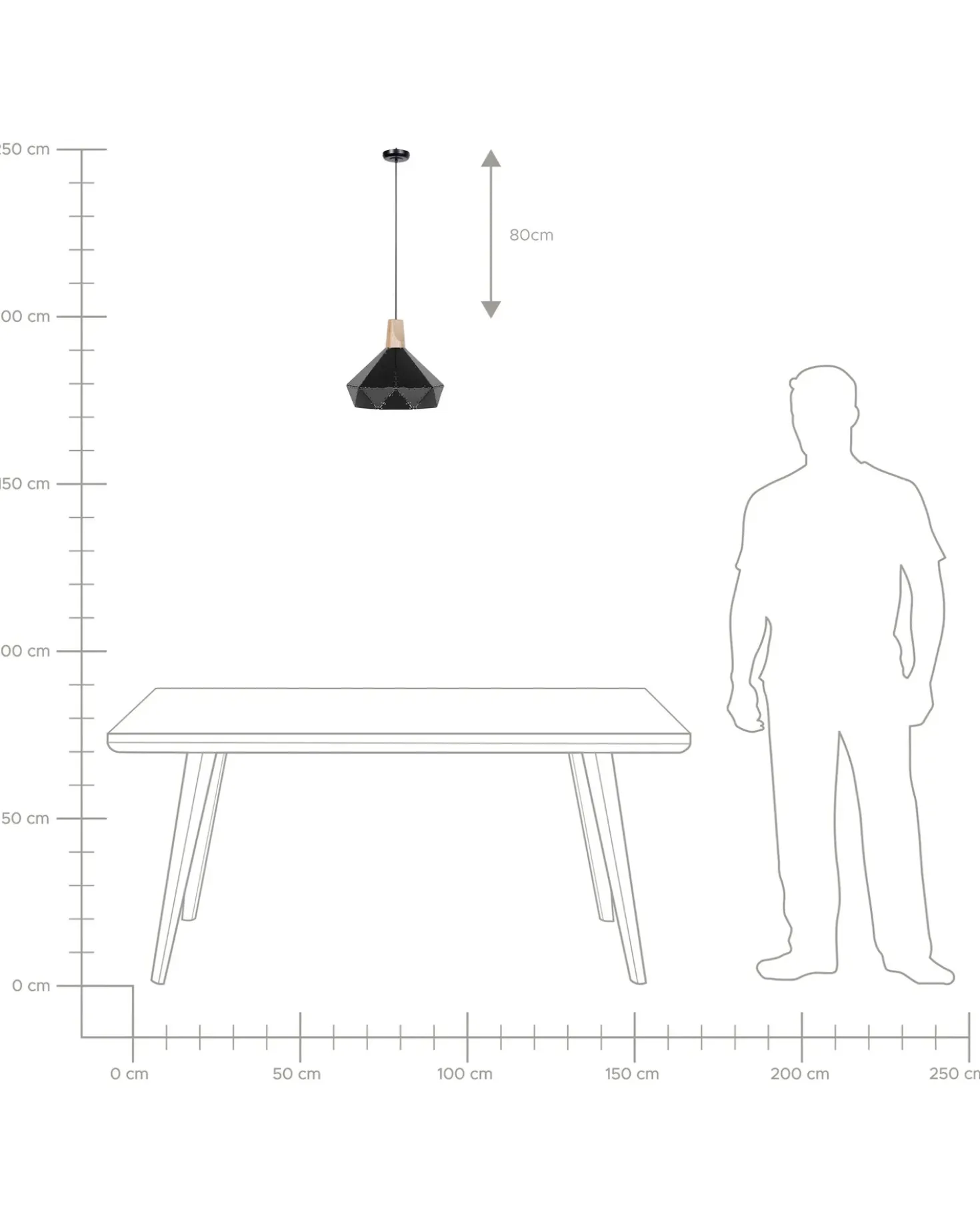 Lampadario SOMME Metallo Nero