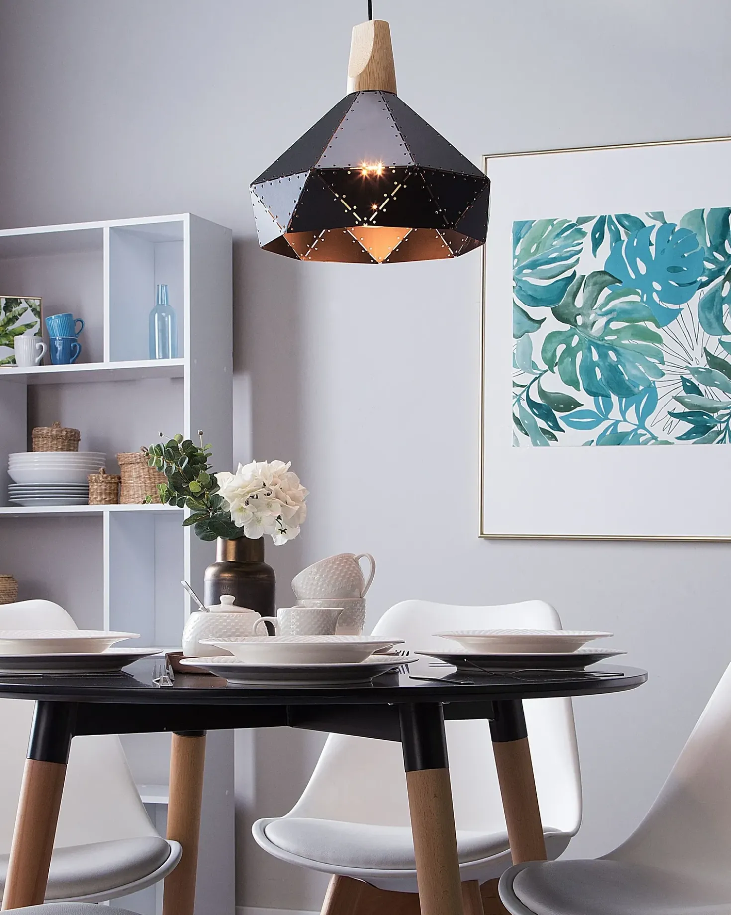Lampadario SOMME Metallo Nero