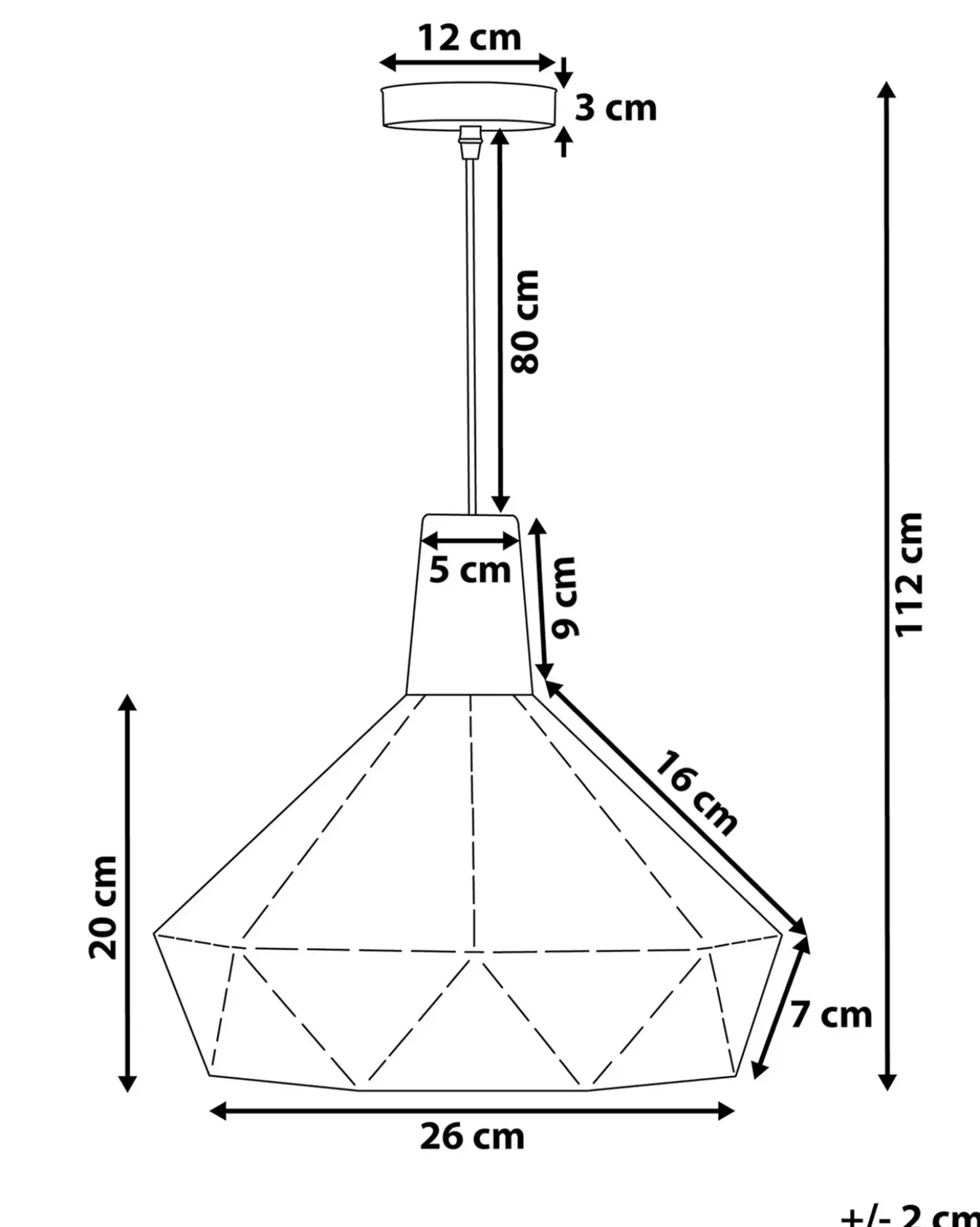 Lampadario SOMME Metallo Nero