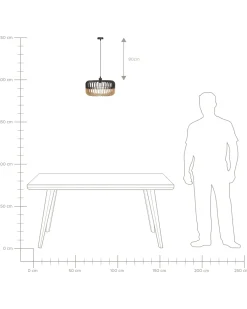 Lampadario SOUS Marrone/Nero