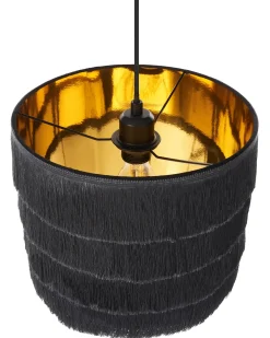 Lampadario SUAPURE Tessuto Nero