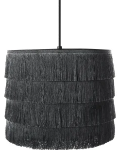 Lampadario SUAPURE Tessuto Nero