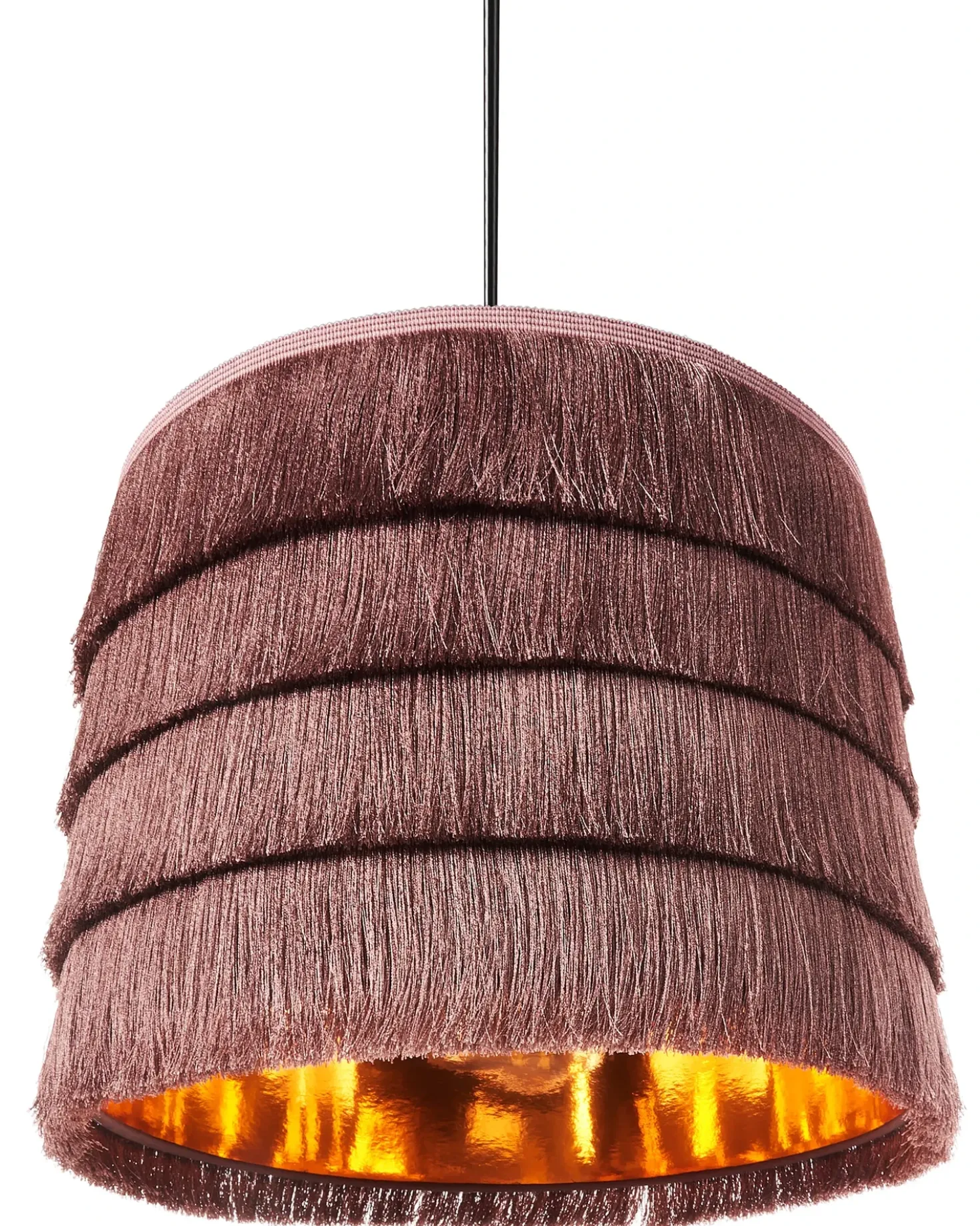 Lampadario SUAPURE Tessuto Rosa
