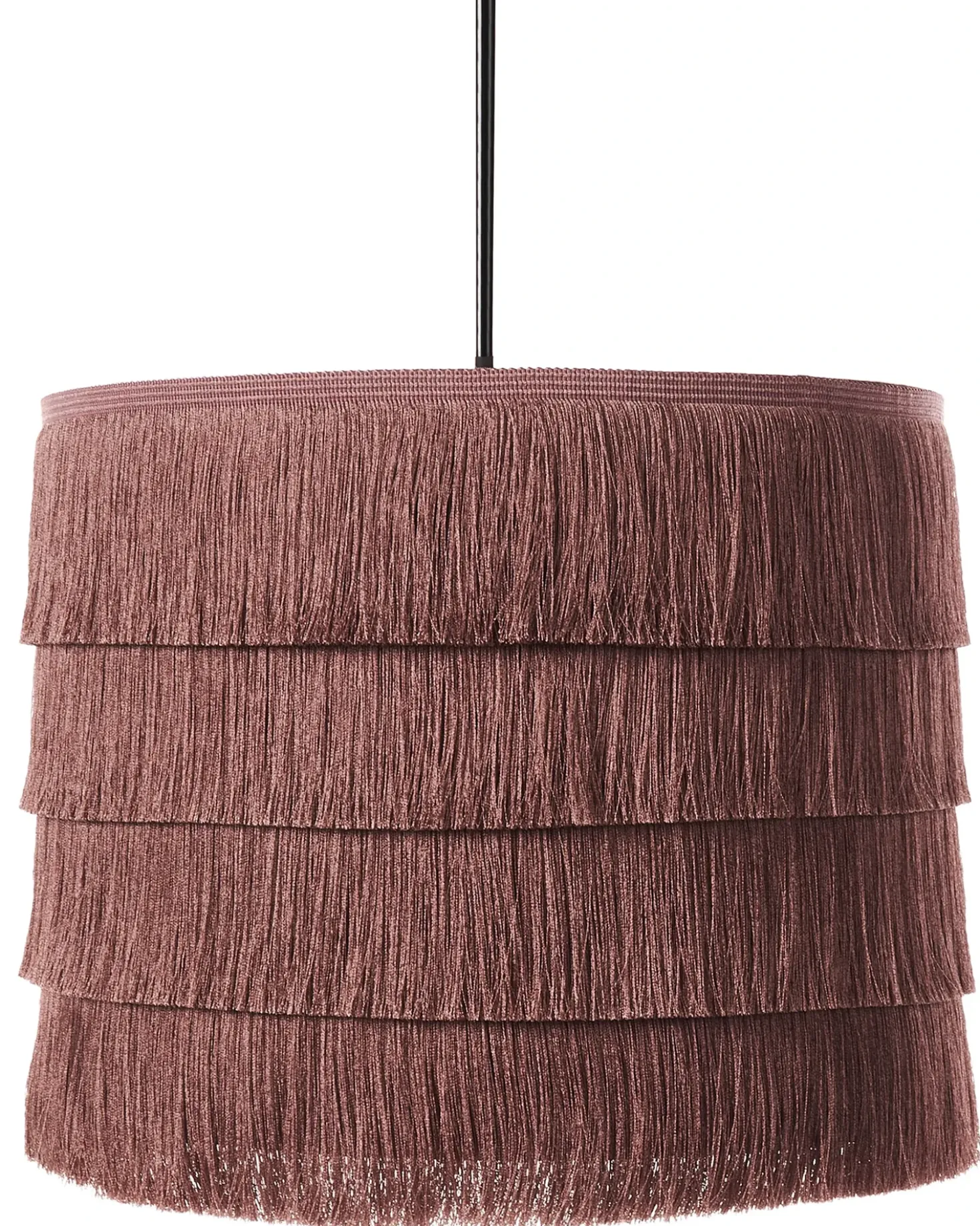 Lampadario SUAPURE Tessuto Rosa