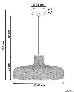 Lampadario TAMARIN Rattan Naturale
