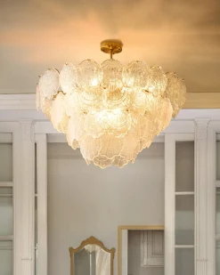 Lampadario TEMASH Vetro Ottone