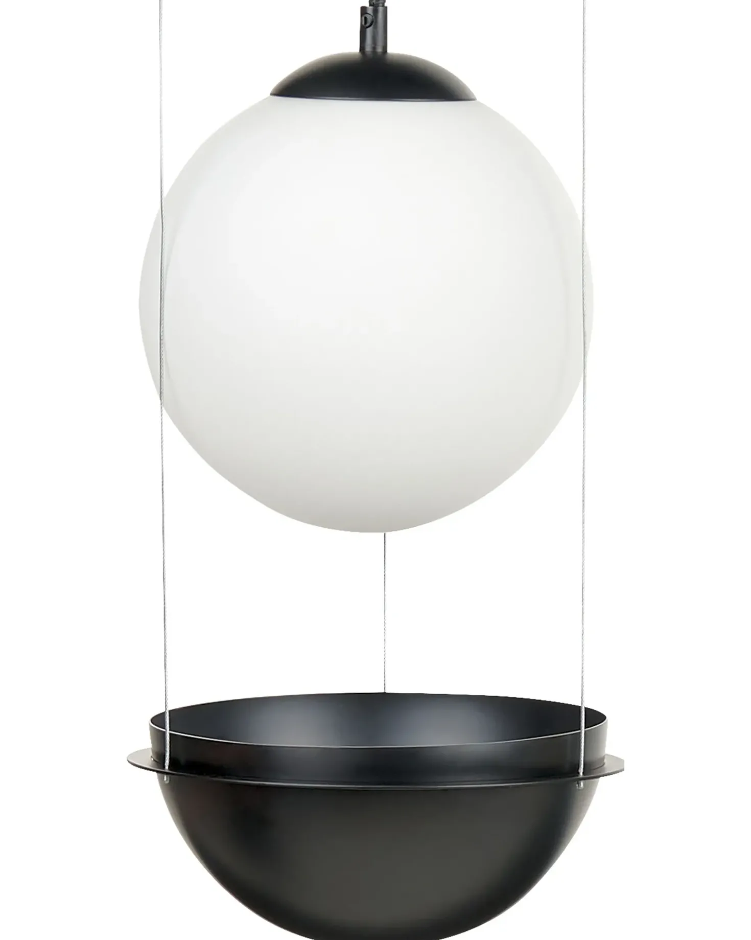 Lampadario TOBINS Vetro Nero
