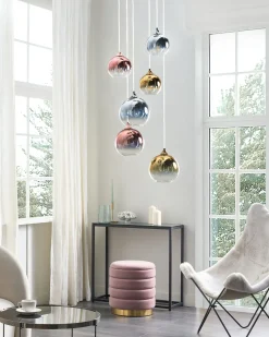 Lampadario TOOMA Vetro Ottone