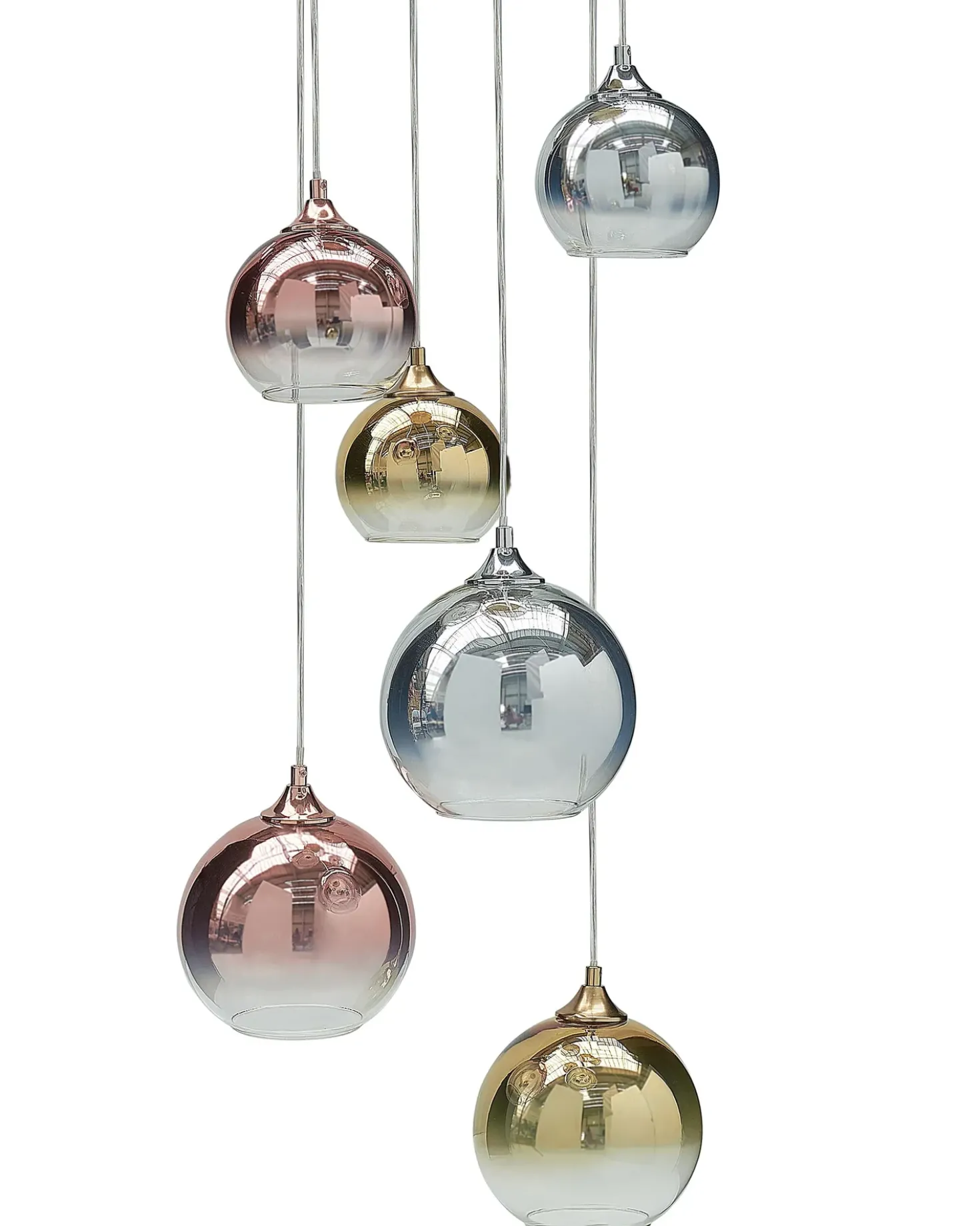 Lampadario TOOMA Vetro Ottone