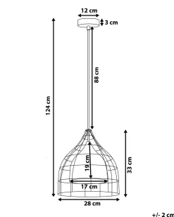 Lampadario TRESA Metallo Nero