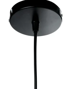 Lampadario TURABO Rattan Nero/Bianco
