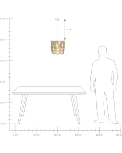 Lampadario VERUGAL Legno Marrone chiaro