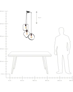 Lampadario VOMANO Metallo Nero