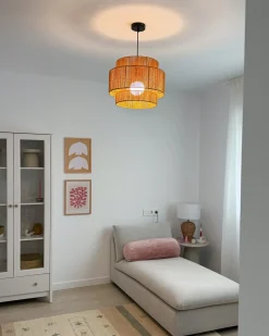 Lampadario WOKIRO Corda di carta Naturale