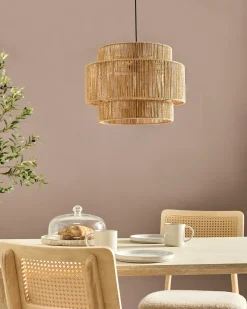 Lampadario WOKIRO Corda di carta Naturale