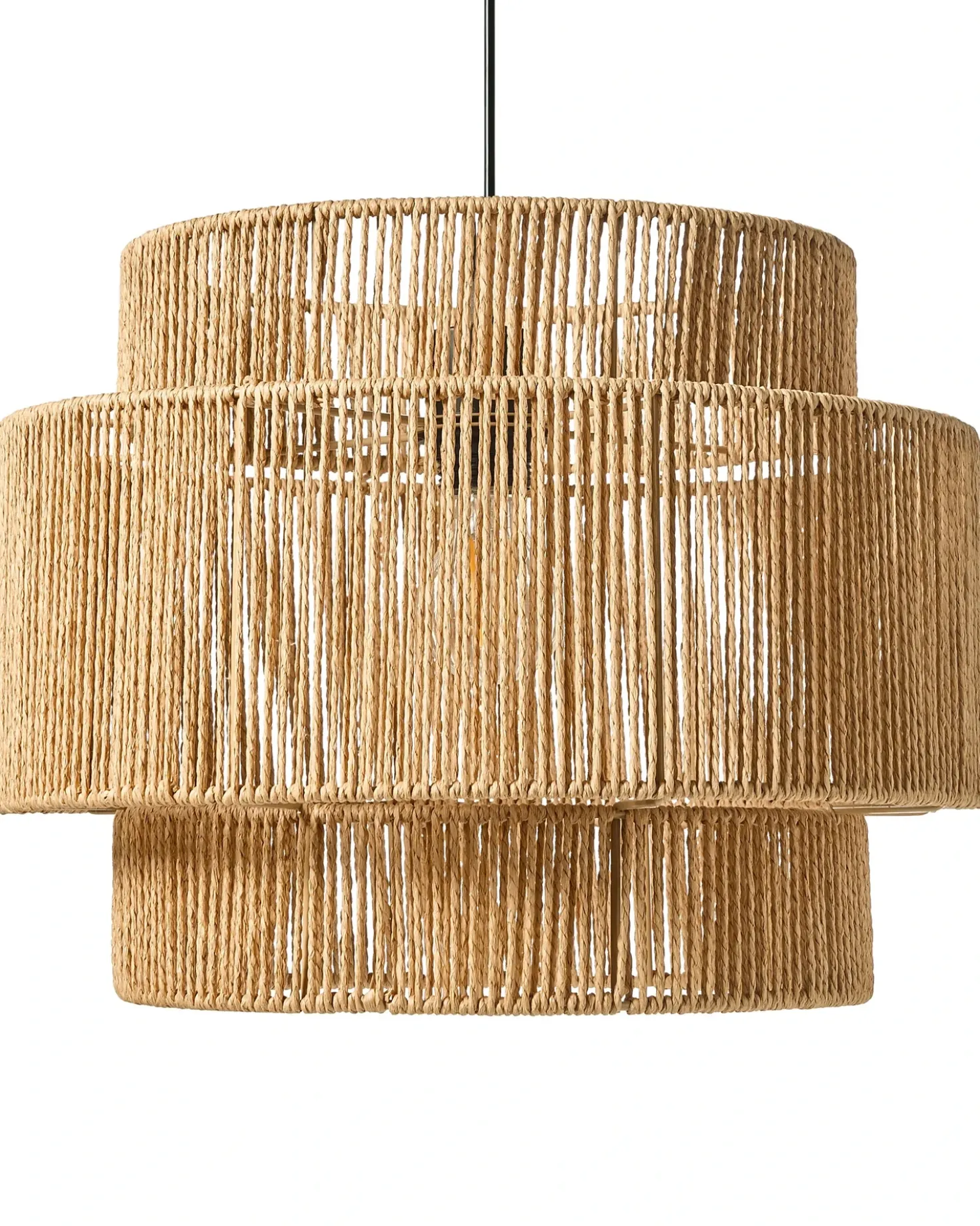 Lampadario WOKIRO Corda di carta Naturale