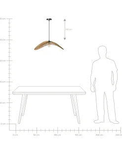 Lampadario YAGUEZ Iuta Naturale